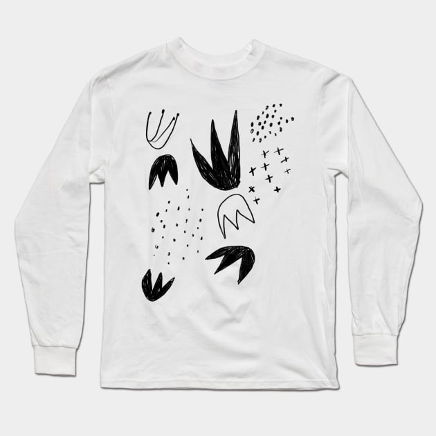 Little Flames Long Sleeve T-Shirt by fossdesign